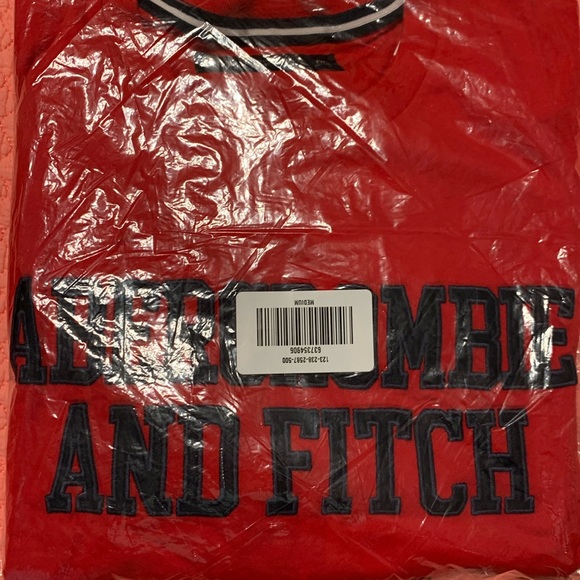 Vintage Abercrombie & Fitch Super Soft Red LogoTee - Picture 2 of 10